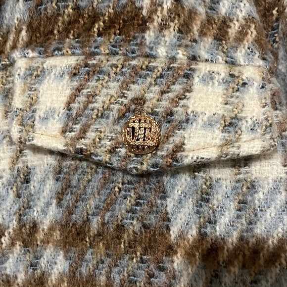 Zara Striped Fall/Winter/Spring Coat - Picture 3 of 5